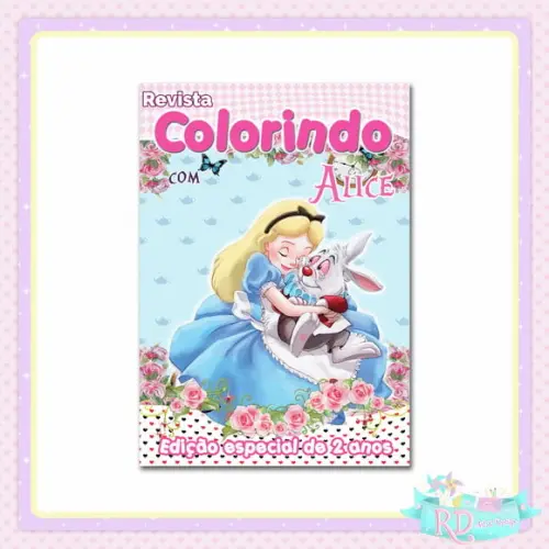 Livrinho de Colorir Alice no País das Maravilhas