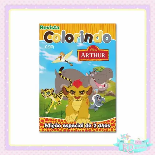 Livrinho de Colorir A Guarda do leão