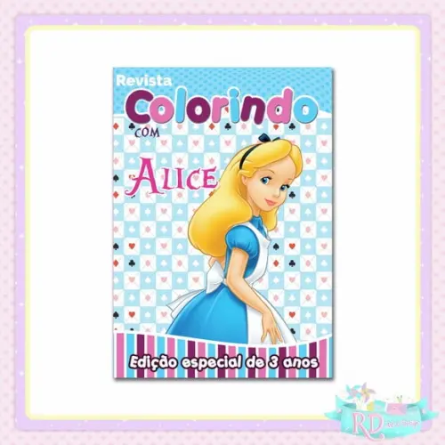 Livrinho de Colorir Alice no País das Maravilhas