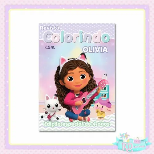 Livrinho de Colorir a Casa Mágica da Gabby