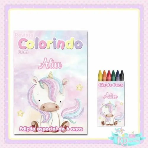 Kit Colorir Unicórnio