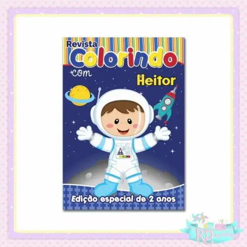 Livrinho de Colorir Astronauta
