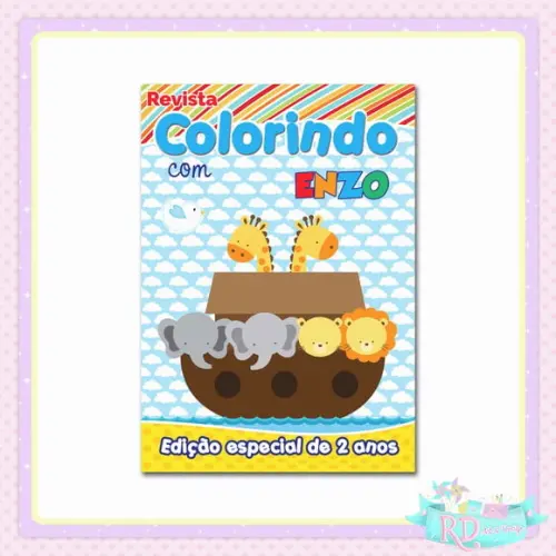 Livrinho de Colorir Arca de Noé