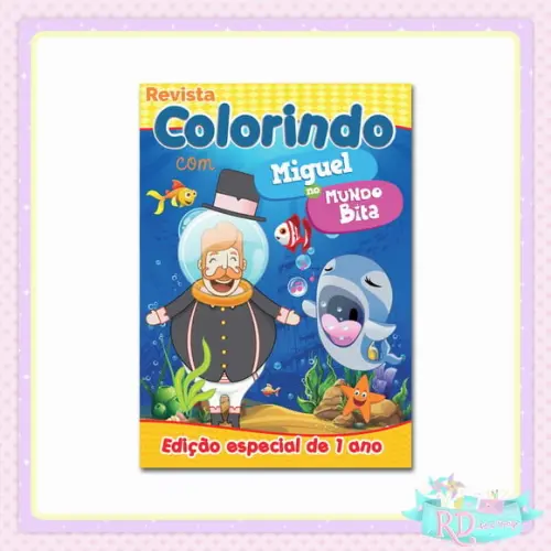 Livrinho de Colorir Bita Fundo do Mar