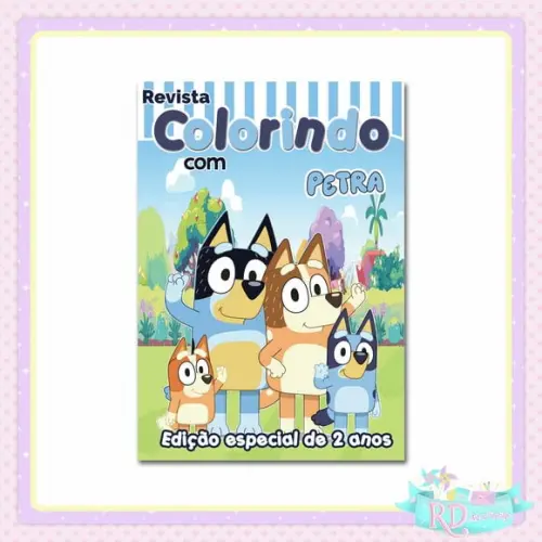 Livrinho de Colorir Bluey