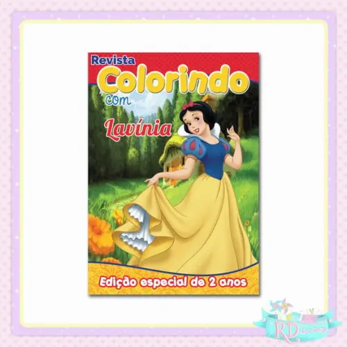 Livrinho de Colorir Branca de Neve
