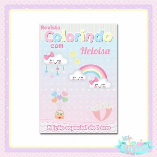 Livrinho de Colorir Chuva de Bençãos