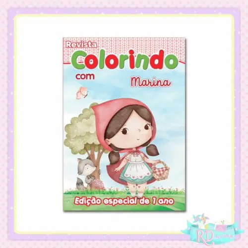 Livrinho de Colorir Chapeuzinho Vermelho