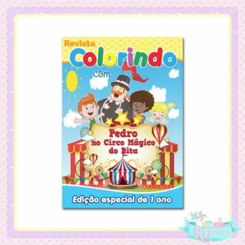 Livrinho de Colorir Circo do Bita