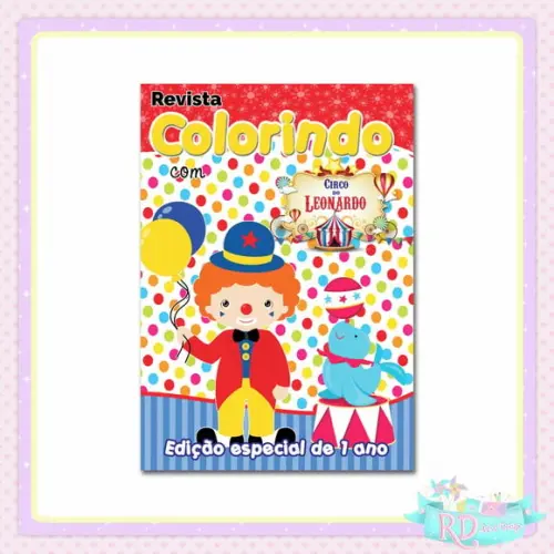 Livrinho de Colorir Circo