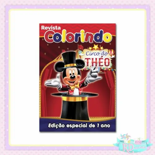 Livrinho de Colorir Circo do Mickey