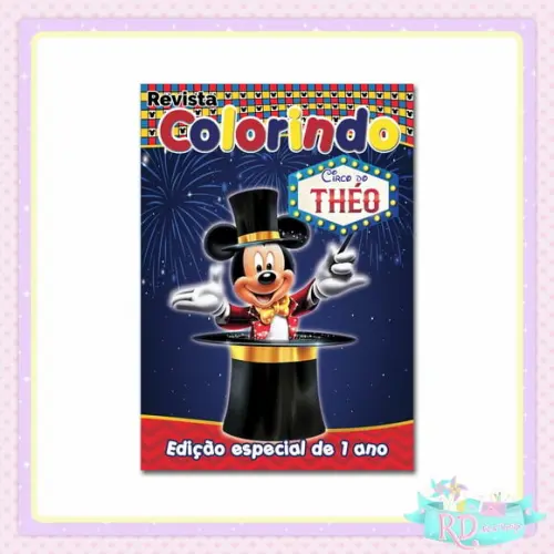 Livrinho de Colorir Circo do Mickey