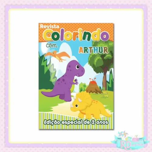 Livrinho de Colorir Dinossauro
