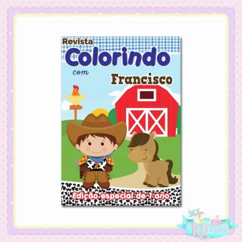 Livrinho de Colorir Fazendinha