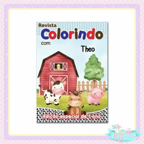 Livrinho de Colorir Fazendinha