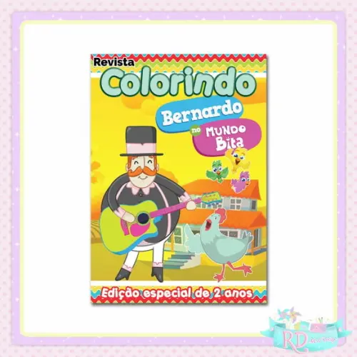Livrinho de Colorir Fazendinha do Bita