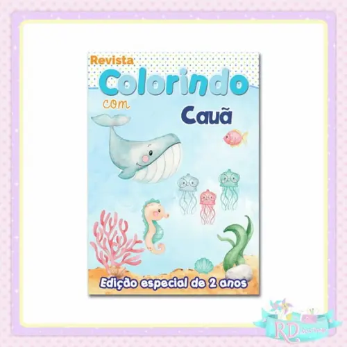 Livrinho de Colorir Fundo do Mar