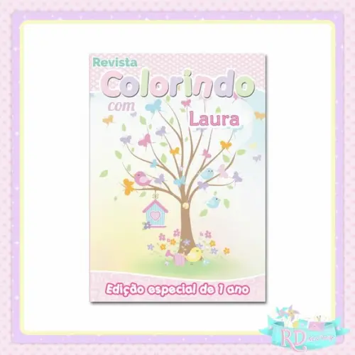 Livrinho de Colorir Jardim Encantado