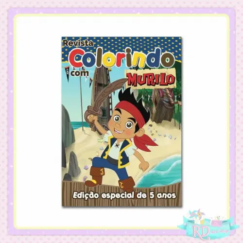 Livrinho de Colorir Jake e os Piratas