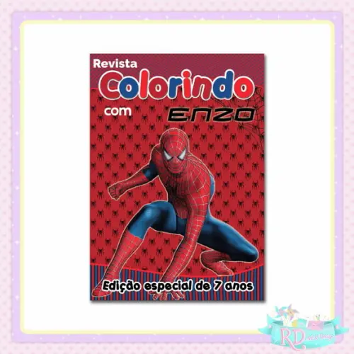Livrinho de Colorir Homem Aranha