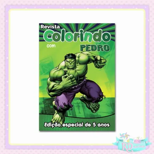 Livrinho de Colorir Hulk