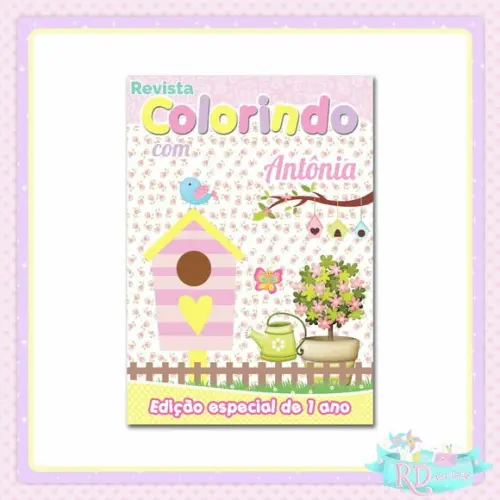 Livrinho de Colorir Jardim Encantado
