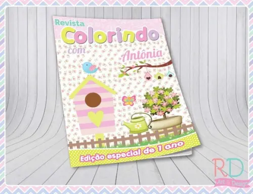 Livrinho de Colorir Jardim Encantado