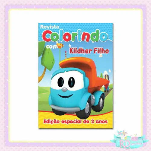 Livrinho de Colorir Léo o Caminhão