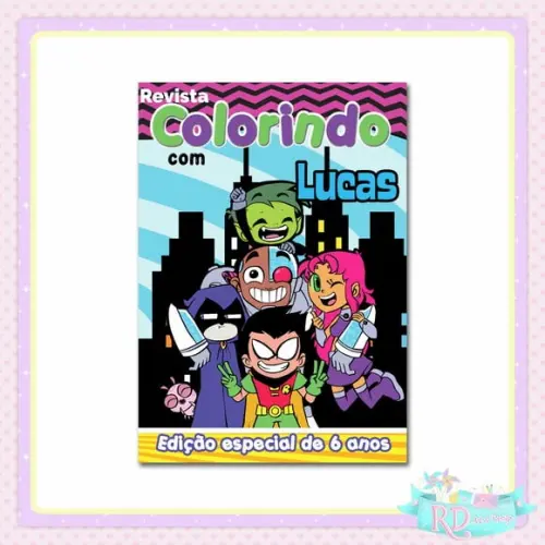 Livrinho de Colorir Jovens Titans