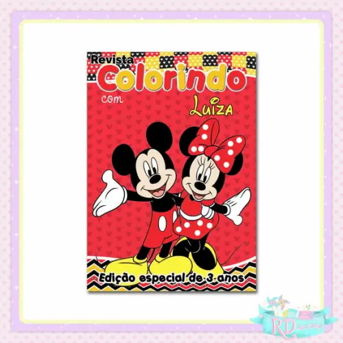 Livrinho de Colorir Mickey e Minnie