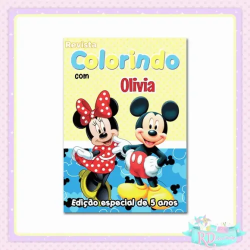 Livrinho de Colorir Mickey e Minnie