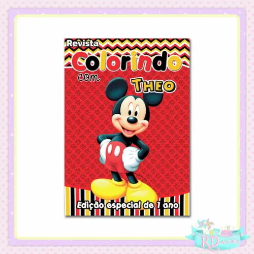 Livrinho de Colorir Mickey