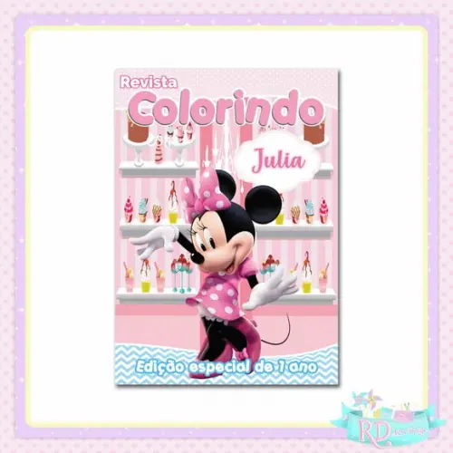 Livrinho de Colorir Minnie Confeitaria