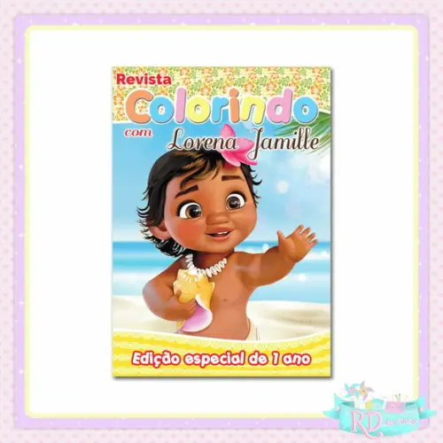 Livrinho de Colorir Moana Baby