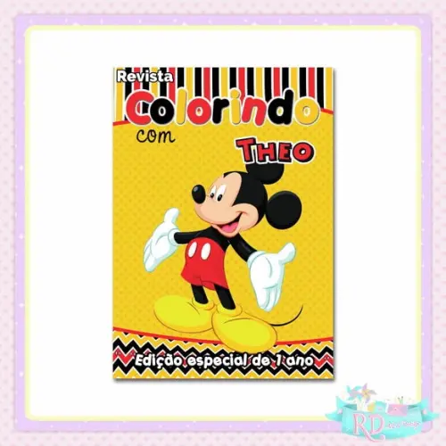 Livrinho de Colorir Mickey