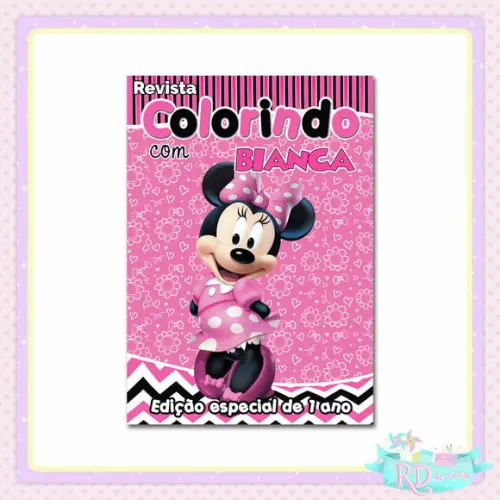 Livrinho de Colorir Minnie Rosa