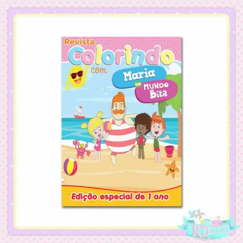 Livrinho de Colorir Mundo Bita Praia