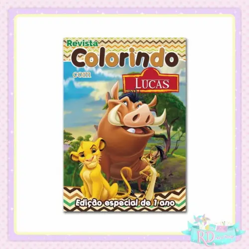 Livrinho de Colorir O Rei Leão