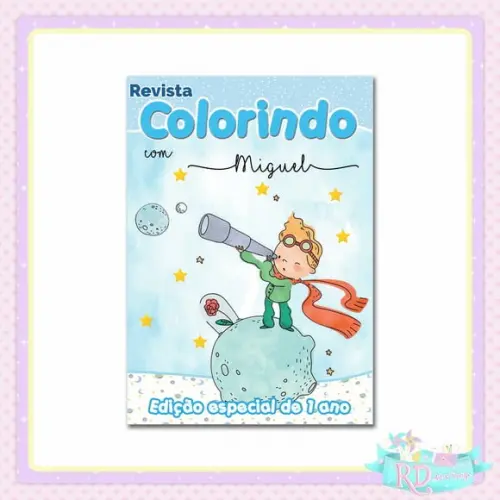 Livrinho de Colorir Pequeno Príncipe