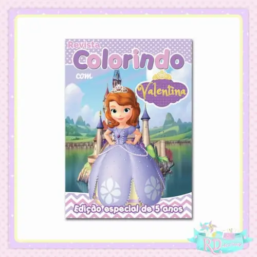 Livrinho de Colorir Princesa Sofia