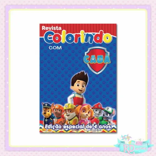 Livrinho de Colorir Patrulha Canina