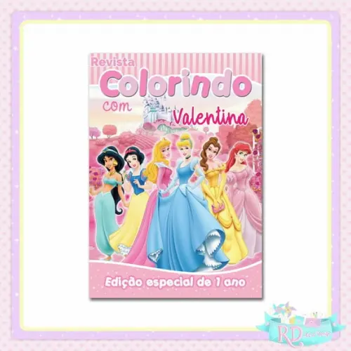 Livrinho de Colorir Princesas