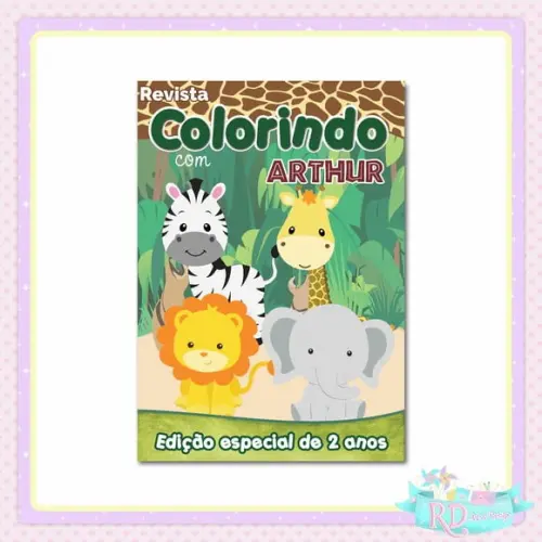 Livrinho de Colorir Safari