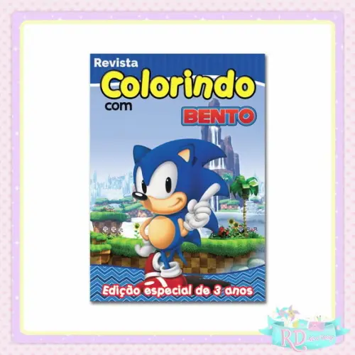 Livrinho de Colorir Sonic