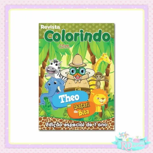 Livrinho de Colorir Safari do Bita