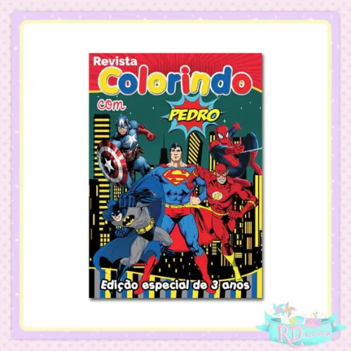 Livrinho de Colorir Super Herói