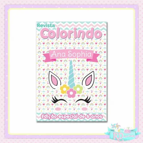 Livrinho de Colorir Unicórnio