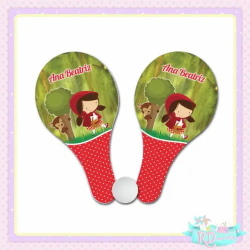 Raquete Ping Pong Chapeuzinho Vermelho
