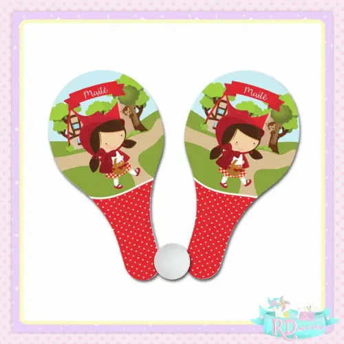 Raquete Ping Pong Chapeuzinho Vermelho