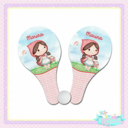 Raquete Ping Pong Chapeuzinho Vermelho